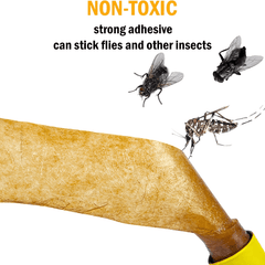 16pcs Sticky Fly Traps For Kitchen Catcher Ribbon Hanging Farm