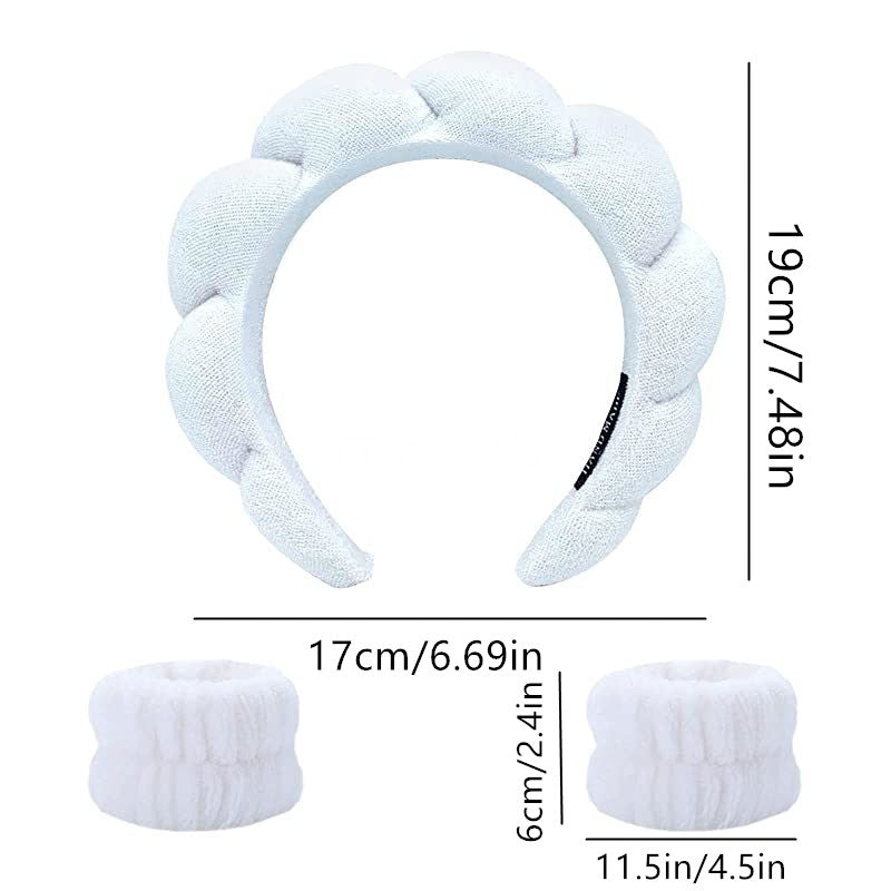 Puffy Headband Plush Hair Band Solid Hair Accessories Soft Headdress