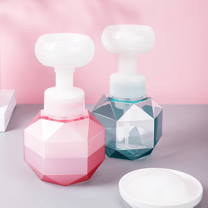 300ml Floral Foam Pump Bottle for Soap and Shower Gel