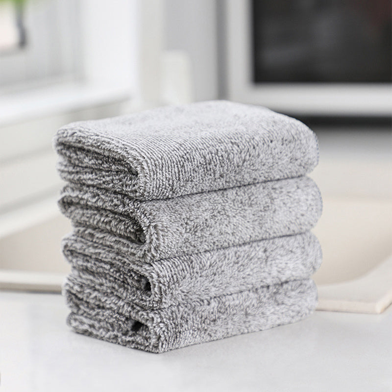 10pcs Kitchen Rag Double Sided Microfiber Cleaning Rags Multipurpose Dish Cloths