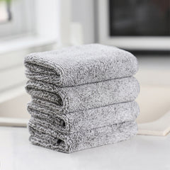 10pcs Kitchen Rag Double Sided Microfiber Cleaning Rags Multipurpose Dish Cloths