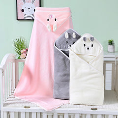 Baby Cartoon Coral Fleece Towel Newborn Baby Blanket