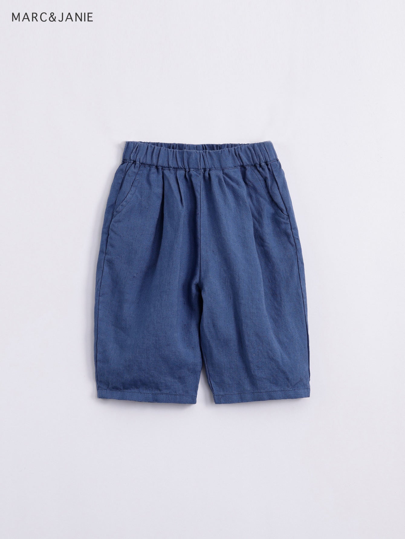 Girls Linen Cropped Pants Kids Summer Trousers