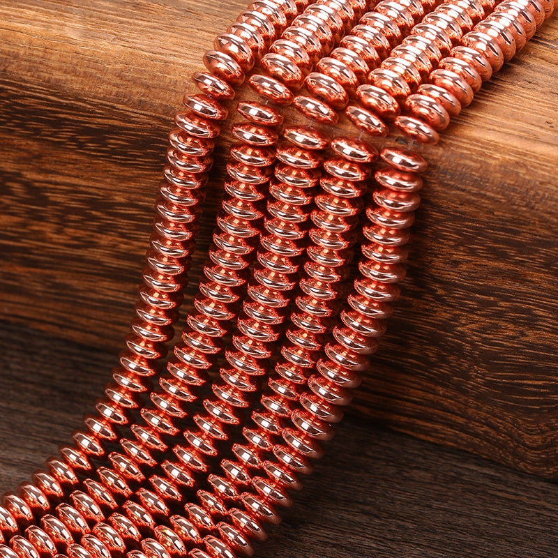 Rose Golden Hematite Spacer Beads for Jewelry Making