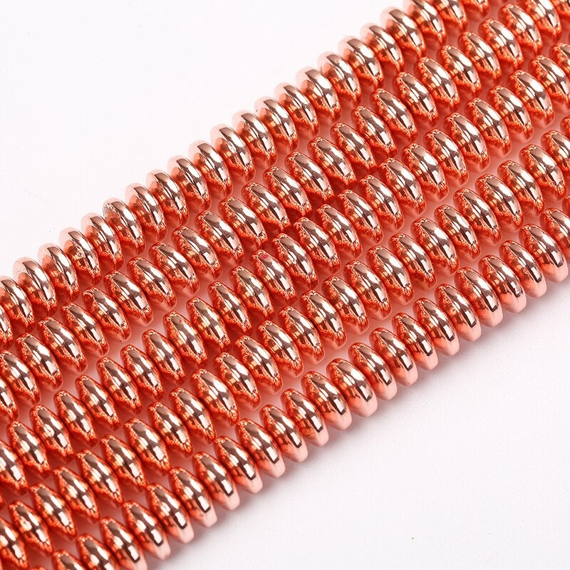Rose Golden Hematite Spacer Beads for Jewelry Making