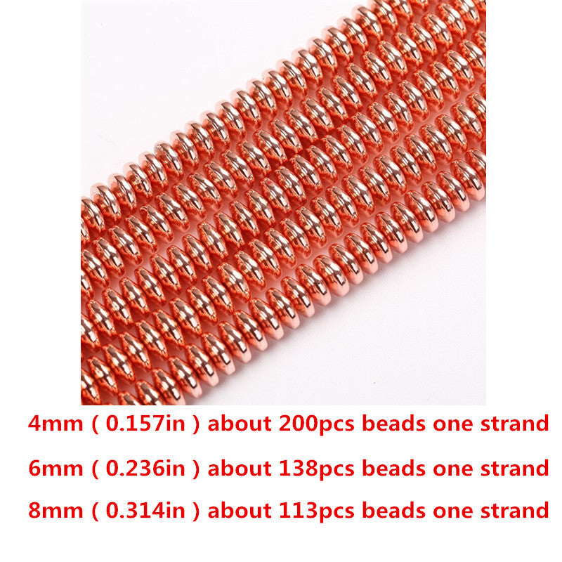 Rose Golden Hematite Spacer Beads for Jewelry Making