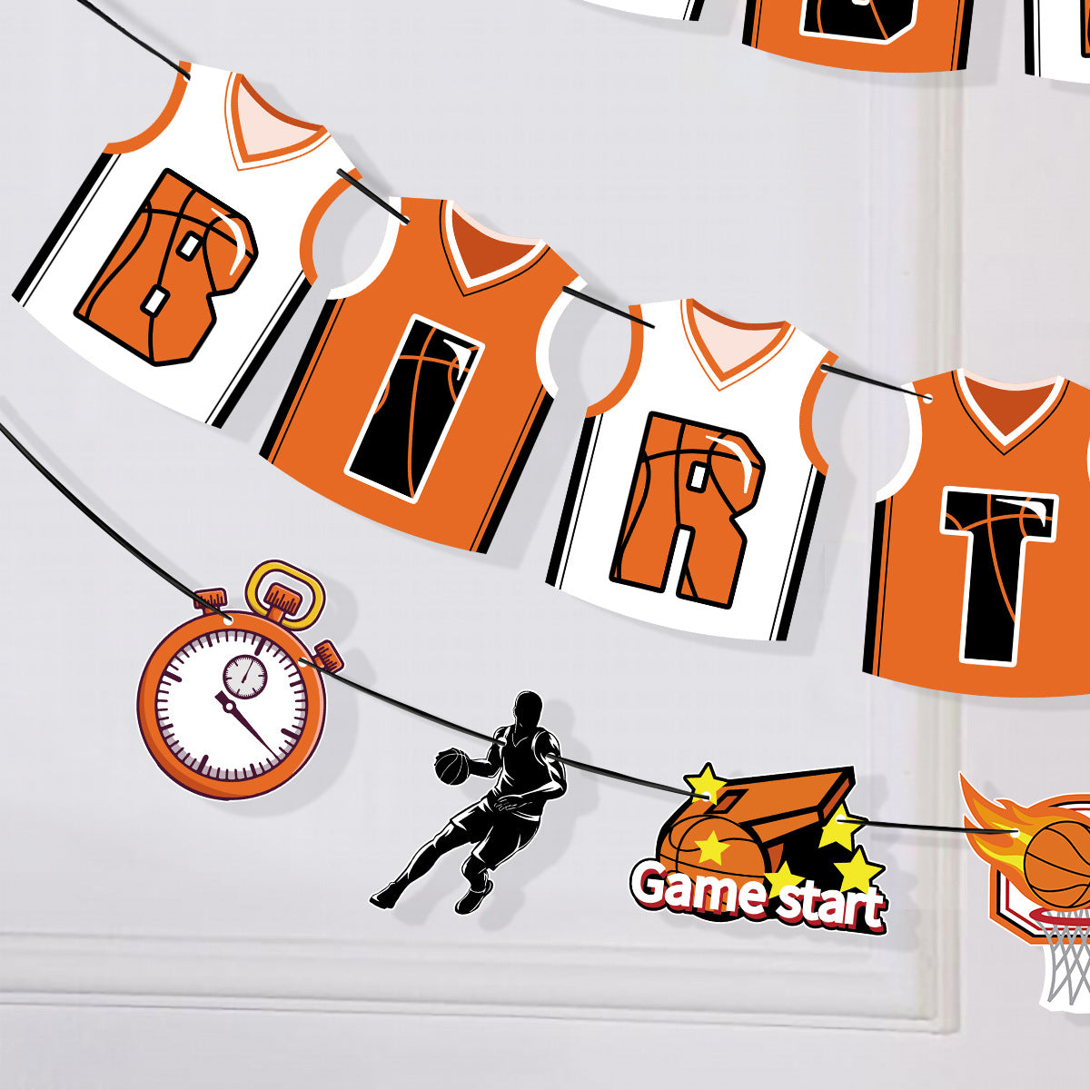 17pcs Basketball Themed Boy Kids Party Decorations Set