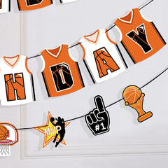 17pcs Basketball Themed Boy Kids Party Decorations Set