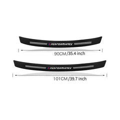 Enhance BMW Look: Carbon Fiber Performance Rear Bumper Sticker