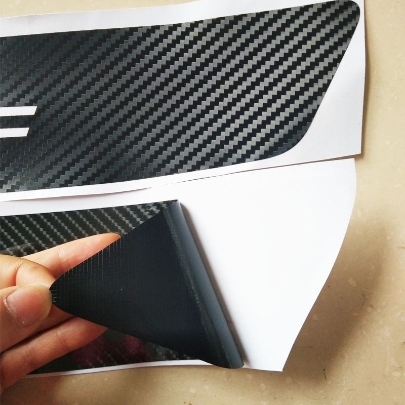 Enhance BMW Look: Carbon Fiber Performance Rear Bumper Sticker