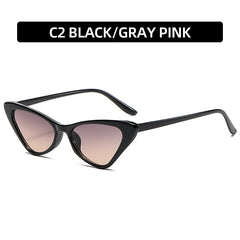 Men's Cat Eye Shape Sunglasses Retro Small Frame Glasses With Glasses Box