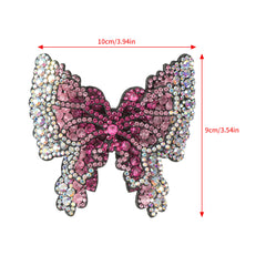 Rhinestone Butterfly French Barrettes Hair Clip Hair Accessories