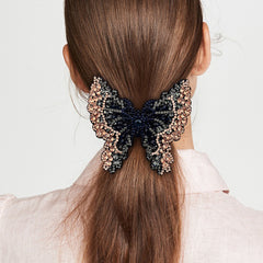 Rhinestone Butterfly French Barrettes Hair Clip Hair Accessories