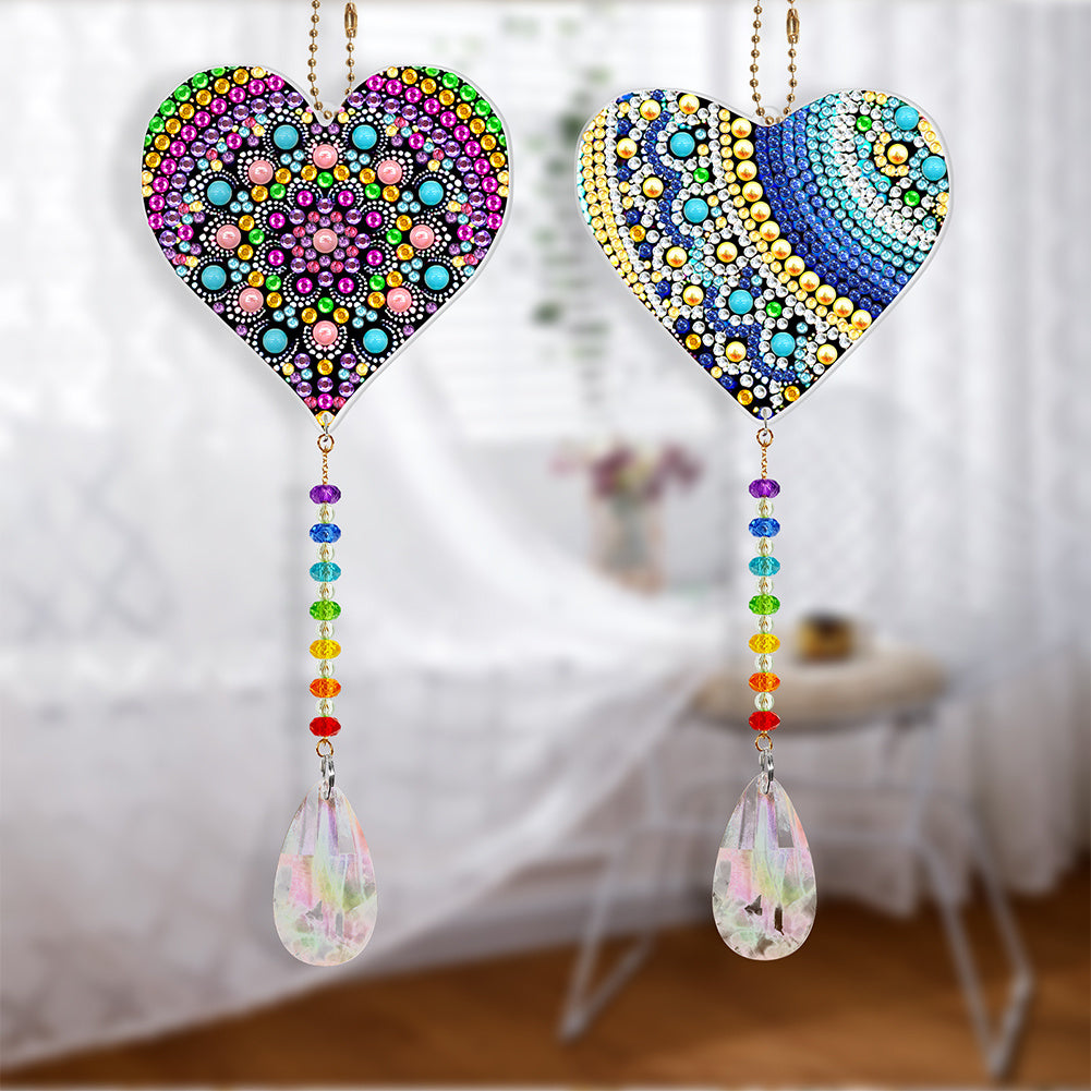 2pcs Animal Wind Chime DIY Diamond Painting Pendant