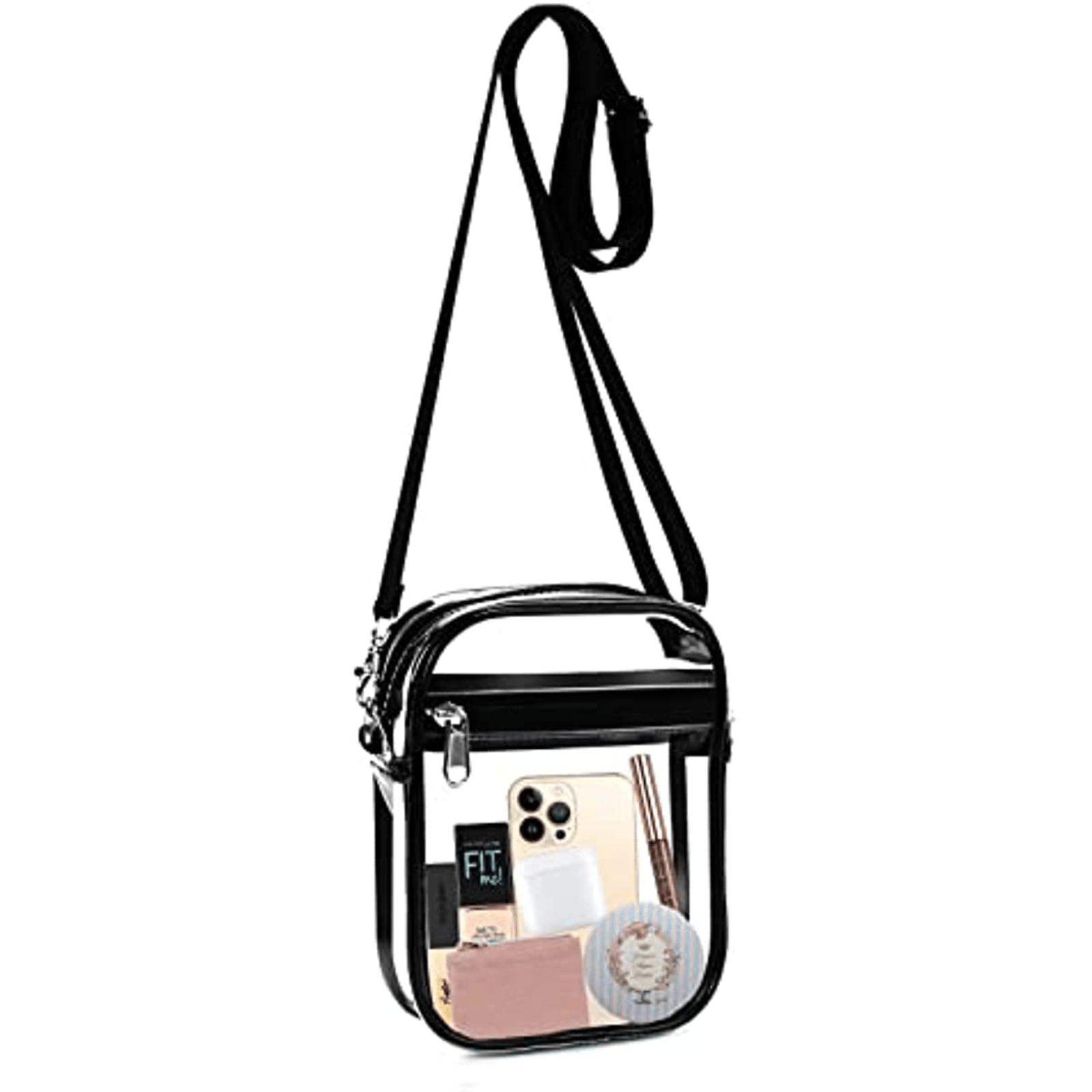 Clear Crossbody Purse Bag Stadium Approved Front Pocket Sports Concerts