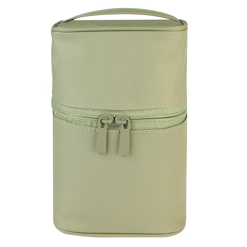 Stylish Bucket Cosmetic Bag with Zipper