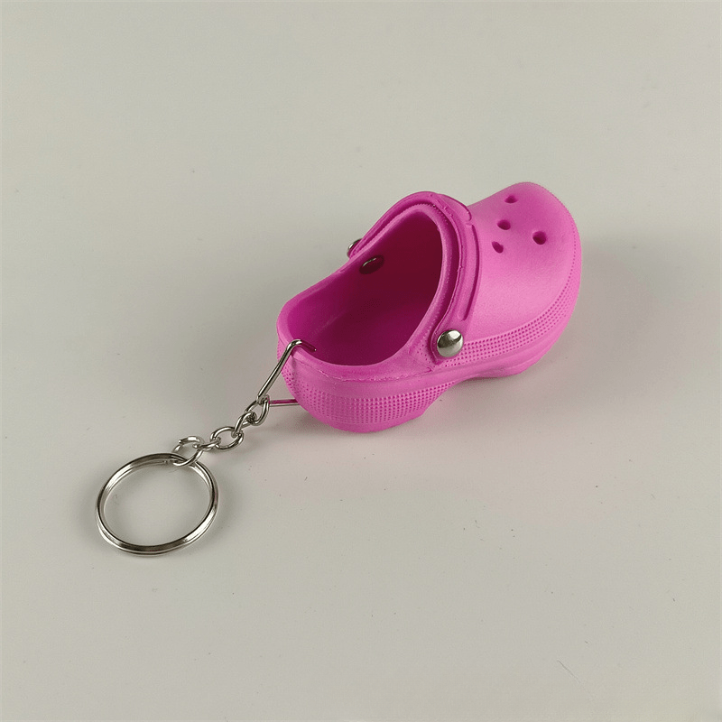 Mini Slippers Keychain Shoes Key Ring Purse Bag Backpack Car Charm Gift