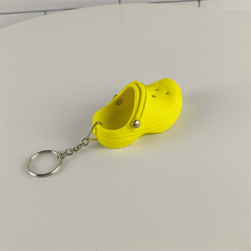 Mini Slippers Keychain Shoes Key Ring Purse Bag Backpack Car Charm Gift