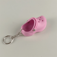 Mini Slippers Keychain Shoes Key Ring Purse Bag Backpack Car Charm Gift