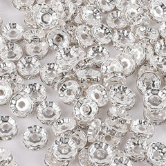 50pcs 6mm 8mm Crystal Spacer Beads for Jewelry Making