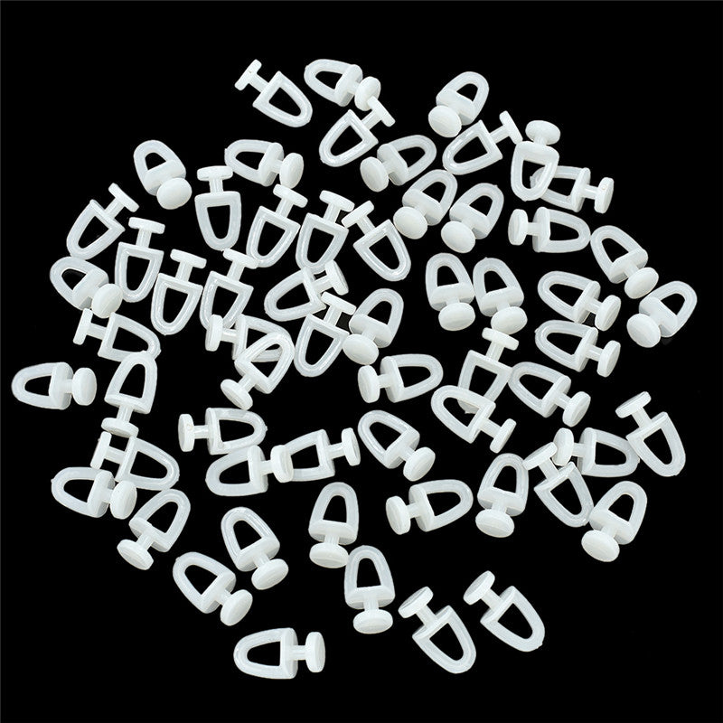 20pcs Curtain Track Rollers Plastic Drapery Rail Sliding Glider