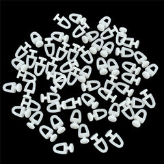 20pcs Curtain Track Rollers Plastic Drapery Rail Sliding Glider