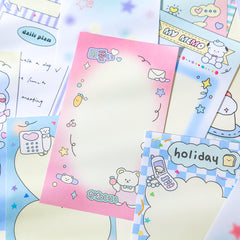 Insomnia Planet Series Cartoon Hand Account Material Student Message Paper