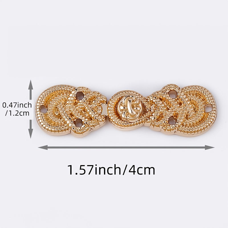 Metal Plate Buckle Cloud Shoulder Shawl Collar Pair Buckle For Men