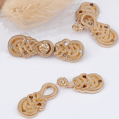 Metal Plate Buckle Cloud Shoulder Shawl Collar Pair Buckle For Men
