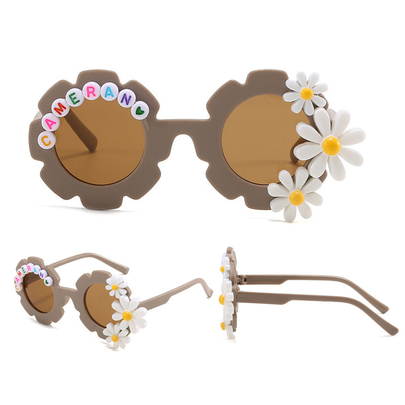 Daisy Flower Sunglasses for Women UV400 Beach Party Glasses