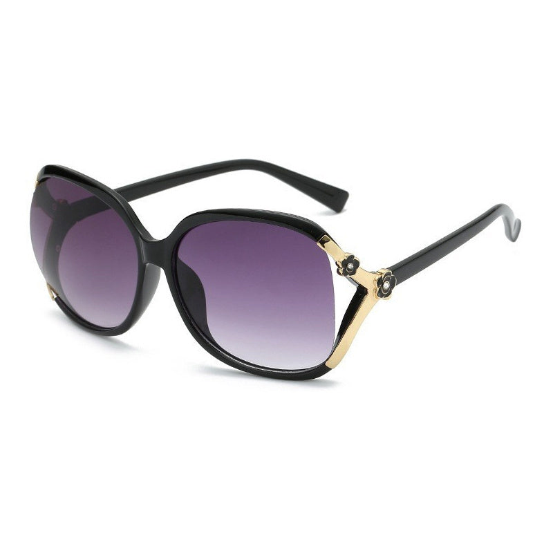 Camellia Round Sunglasses UV400 Hollow Out Glasses