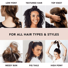Spiral Hair Ties Waterproof Ponytail Holder Solid Hair Accessories