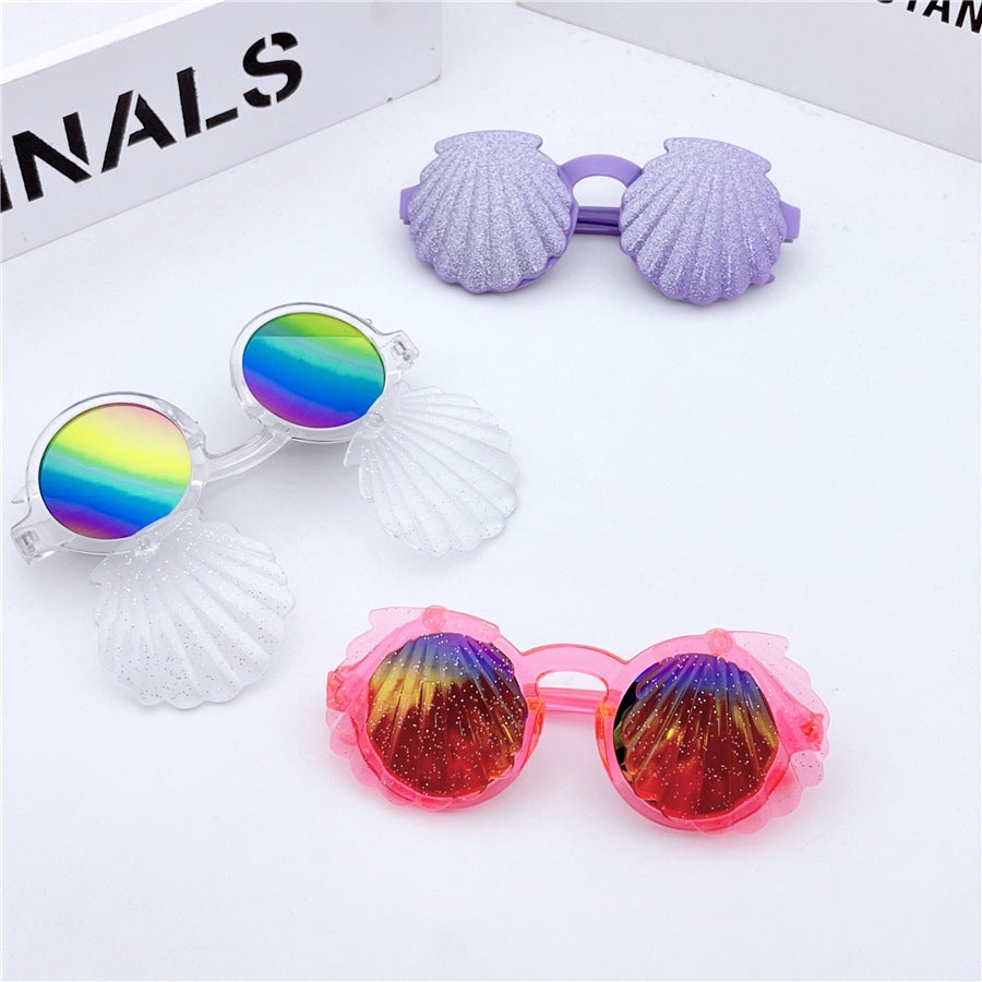 Kids Shell Shaped Sunglasses - Fun Accessory for Boys and Girls