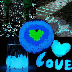 300 Glow Dark Garden Pebbles Outdoor Aquariums Decor