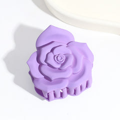 Rose Frosted Hair Claw Flower Shark Claw Hair Accessories