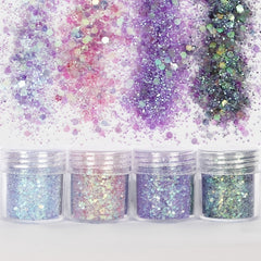Chunky Glitters Fine Mix UV Resin Jewelry Making Decor Slime Fillings