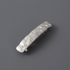 Rhinestone Rectangle Hair Clip for Women Girls