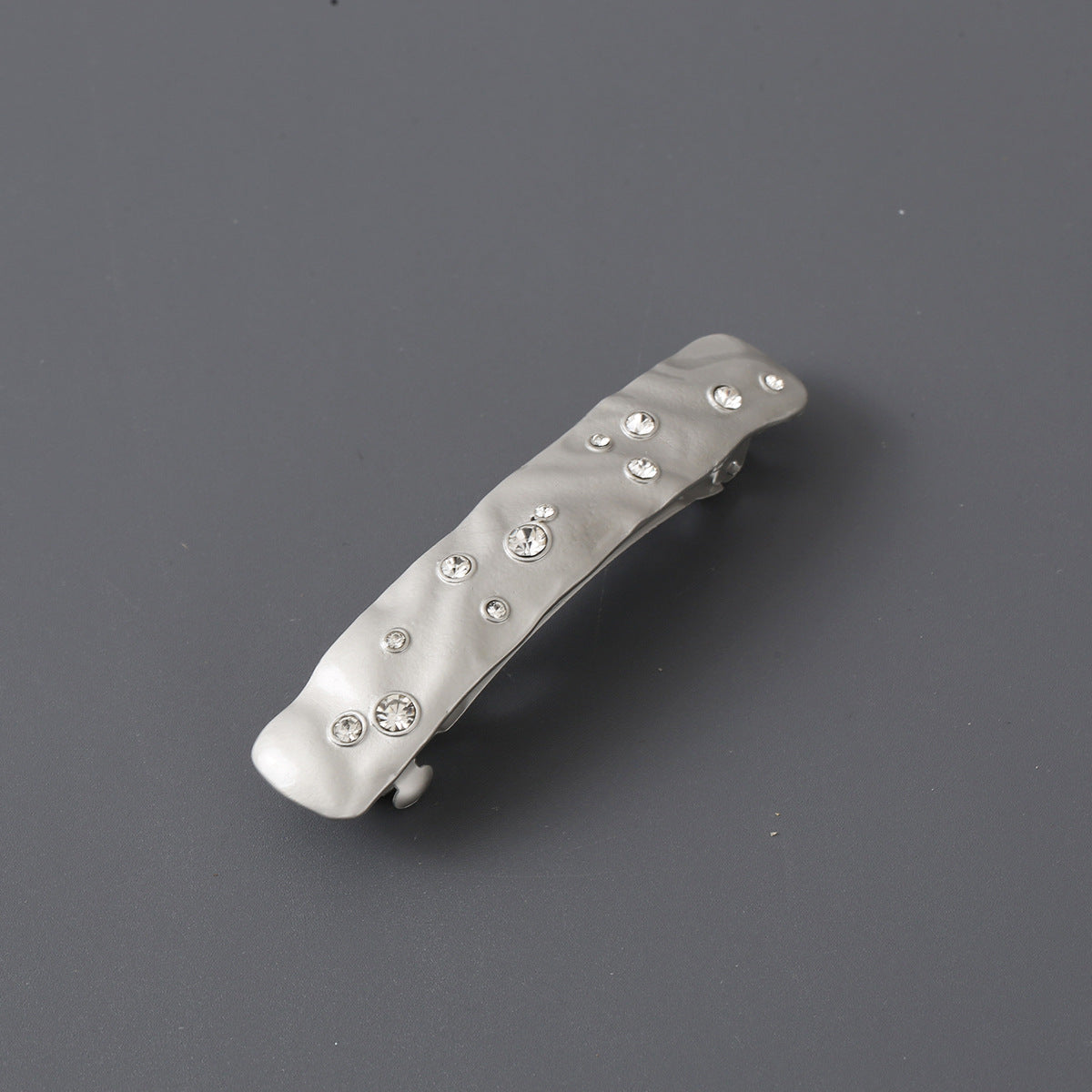 Rhinestone Rectangle Hair Clip for Women Girls