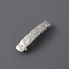 Rhinestone Rectangle Hair Clip for Women Girls