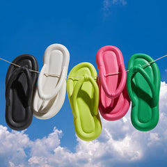 Women's Lightweight Flip Flops Open Toe Slip On Shoes