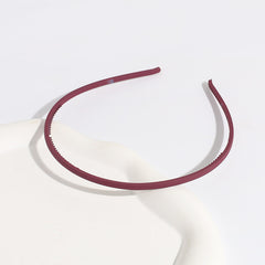 Frosted Toothed Headband Girl's Solid Thin Edge Hair Band