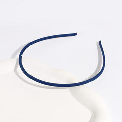 Frosted Toothed Headband Girl's Solid Thin Edge Hair Band