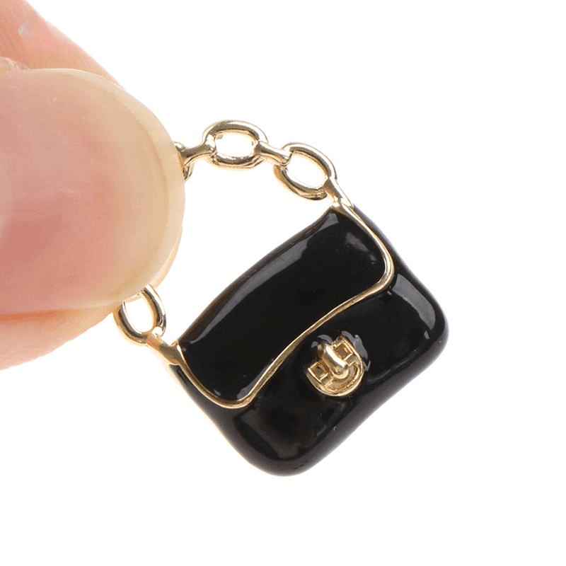 Dollhouse Handbags 1:12 Scale & Accessories with Golden Chain Strap