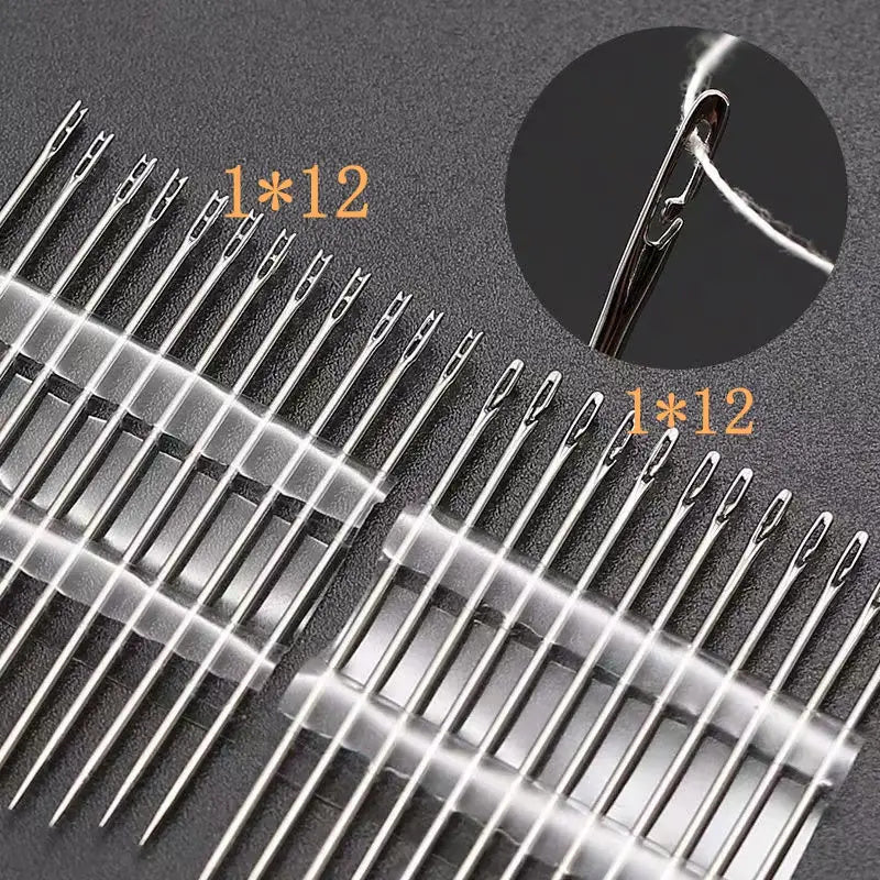 24pcs Metal Aluminum Crochet Wool Knitting Needles Set