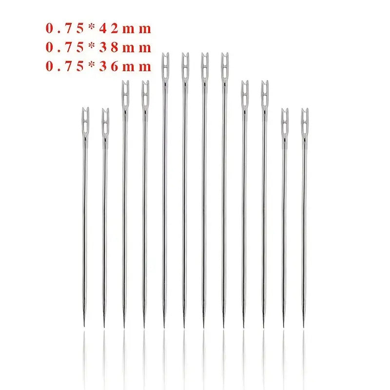 24pcs Metal Aluminum Crochet Wool Knitting Needles Set