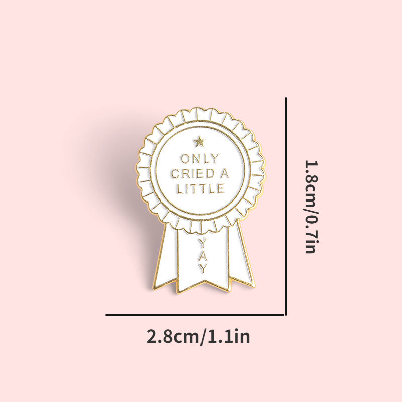 Tear Drop Alloy Brooch for Women Girls Daily Wear