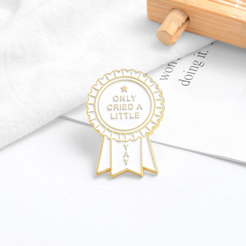 Tear Drop Alloy Brooch for Women Girls Daily Wear