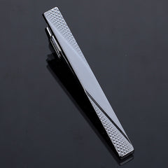 Men's Copper Tie Clip with Chain Tie Accessories