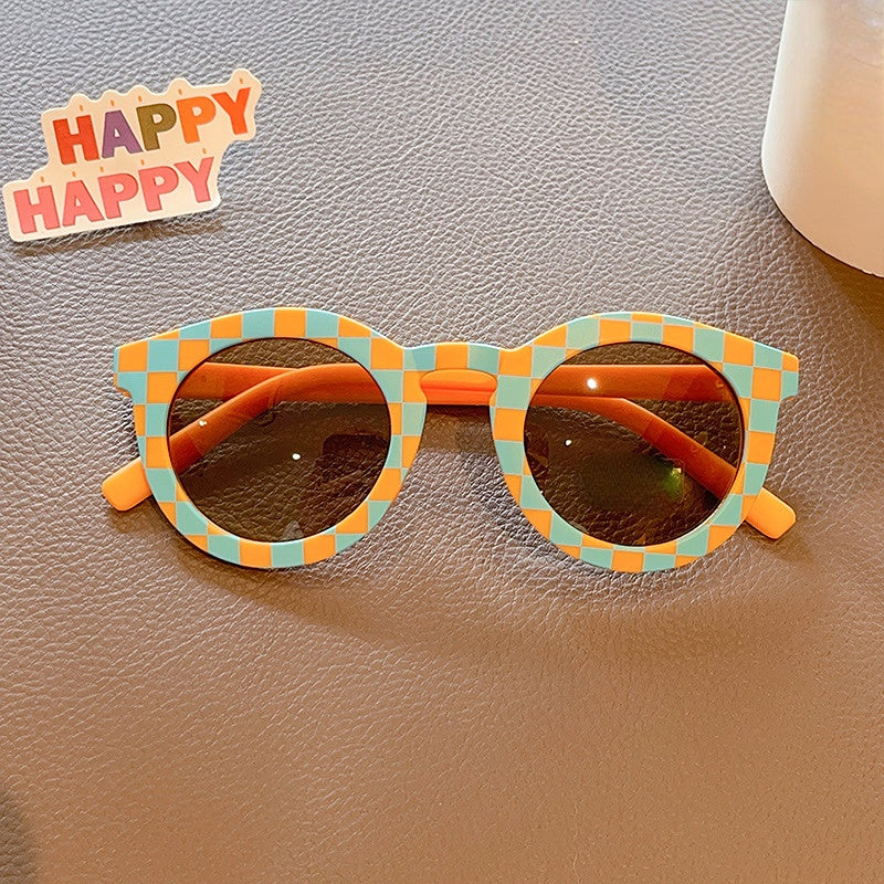Y2K Round Sunglasses Kpop Acrylic Glasses UV400