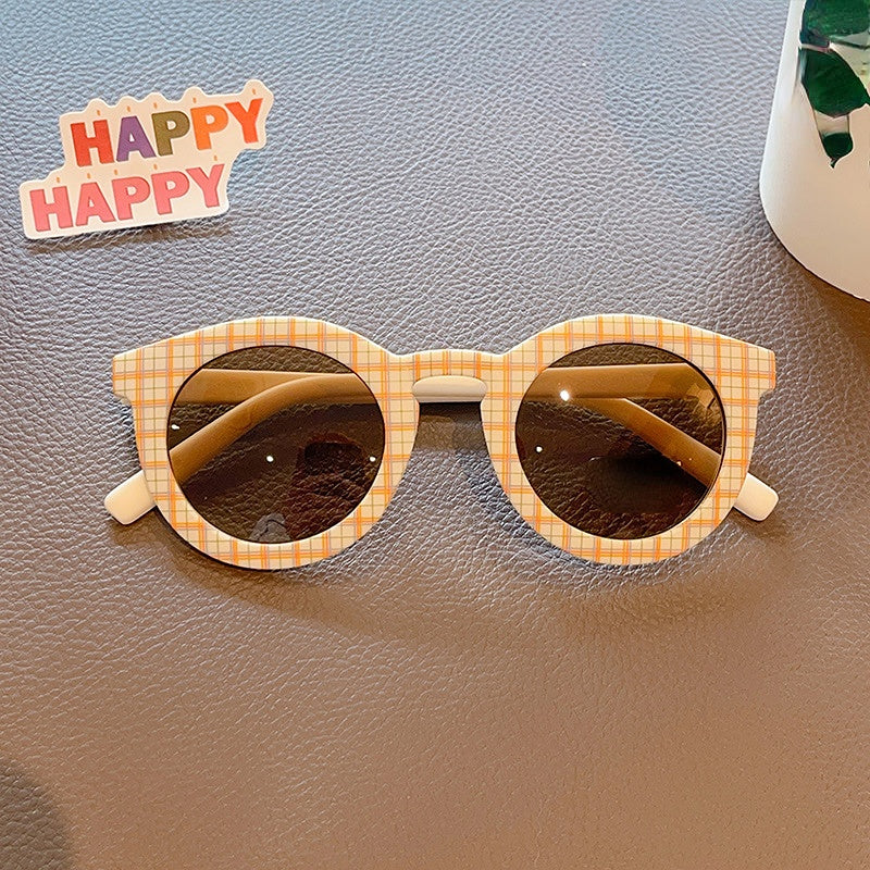 Y2K Round Sunglasses Kpop Acrylic Glasses UV400